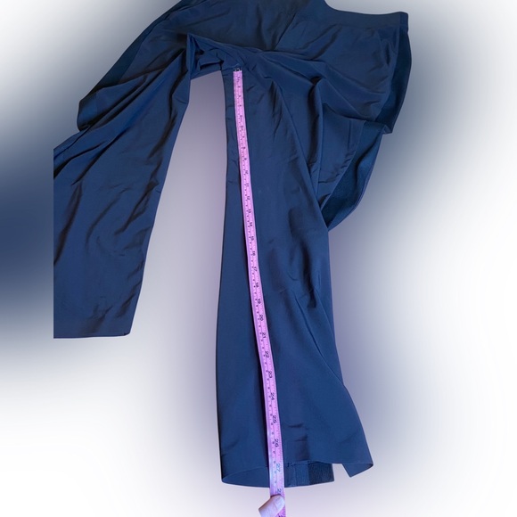 Athleta Brooklyn Ankle Pants V/305514 Black Mid Rise Rib Knit Waistband size 14 - Picture 5 of 8